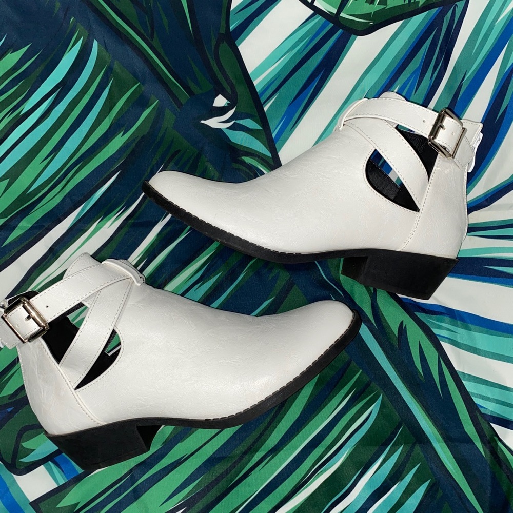 White booties